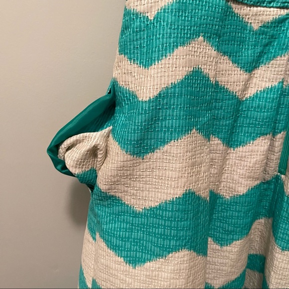 Just Taylor Green Stripe   Dress - Picture 3 of 8